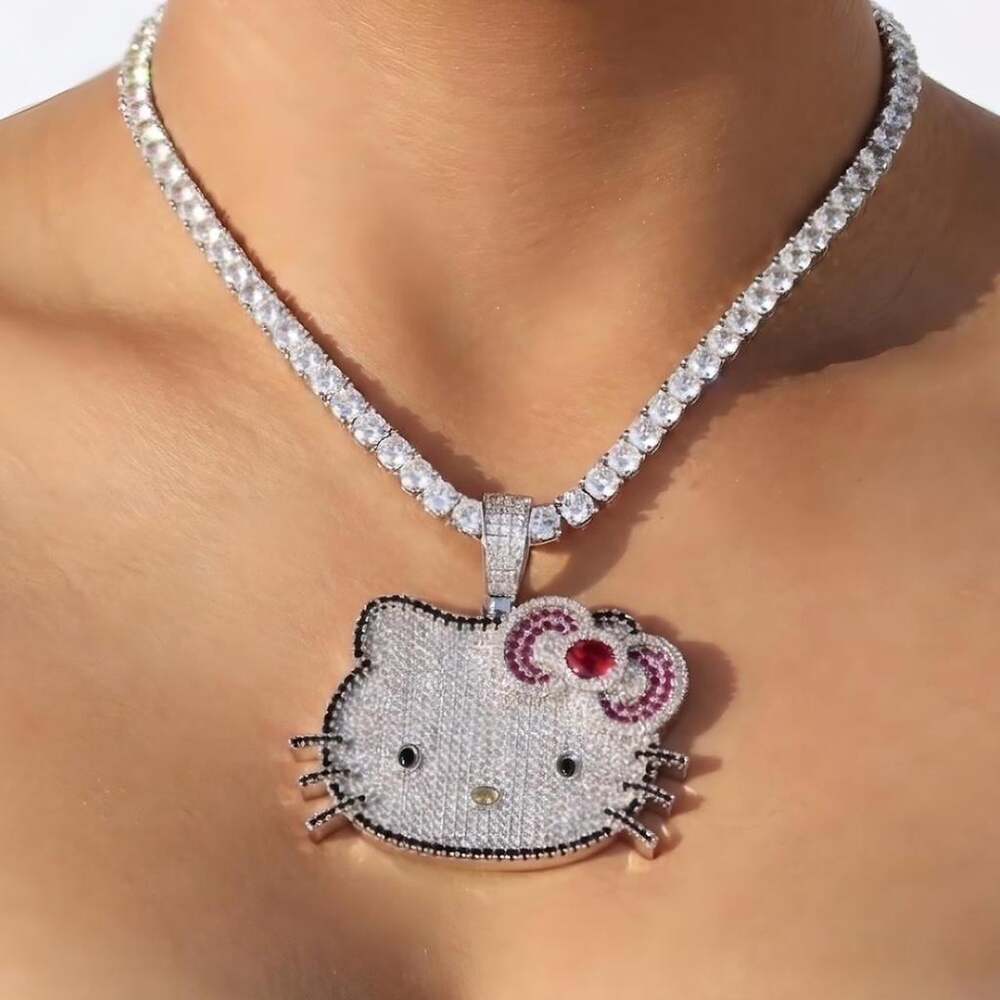 Hello Kitty Necklace With Pink 3 A 0 E
